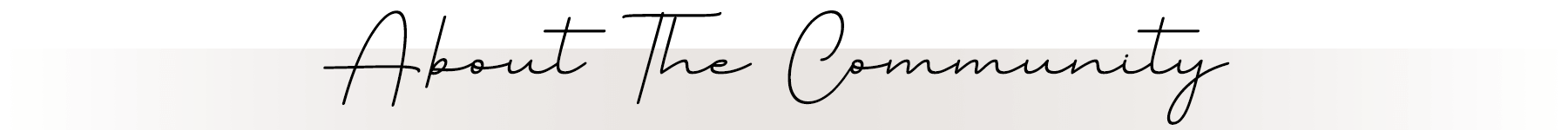 About The Community